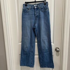 H&M | WIDE LEG DENIM SIZE 4